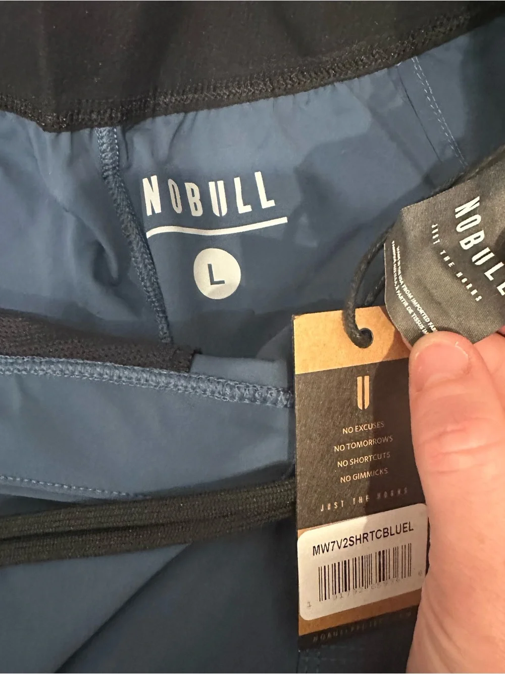 NOBULL Men's Athletic Shorts in Deep Blue | Size Large - Picture 3 of 3